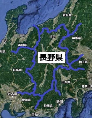 長野県の地図・航空写真