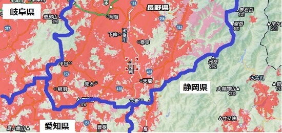 長野県の最南端