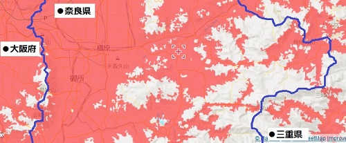 奈良中北部エリアマップ