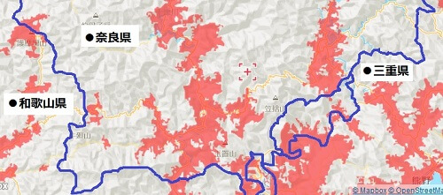 奈良南部エリアマップ