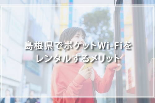 島根県でポケットWi-Fiをレンタルするメリット