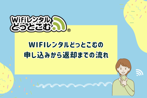 Wifiレンタルどっとこむの申し込みから返却までの流れ